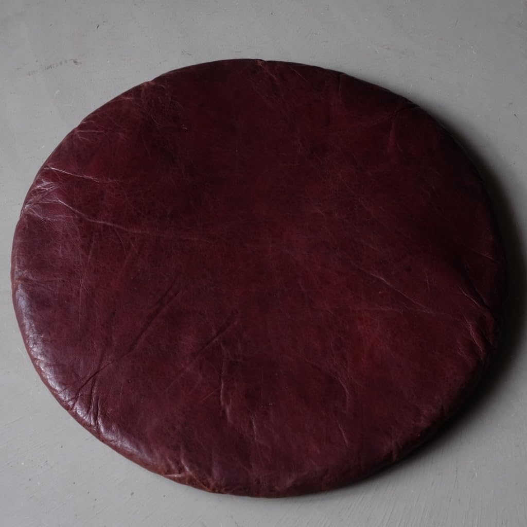 Amazon.co.jp: 02197 MOMIJIYASEI 革座布団 C/丸座布団 レザー